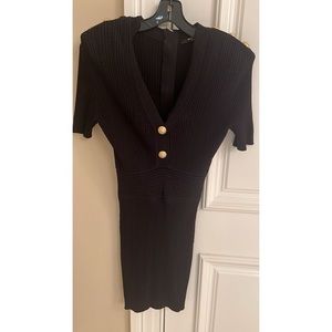 Balmain Knit Black Dress
